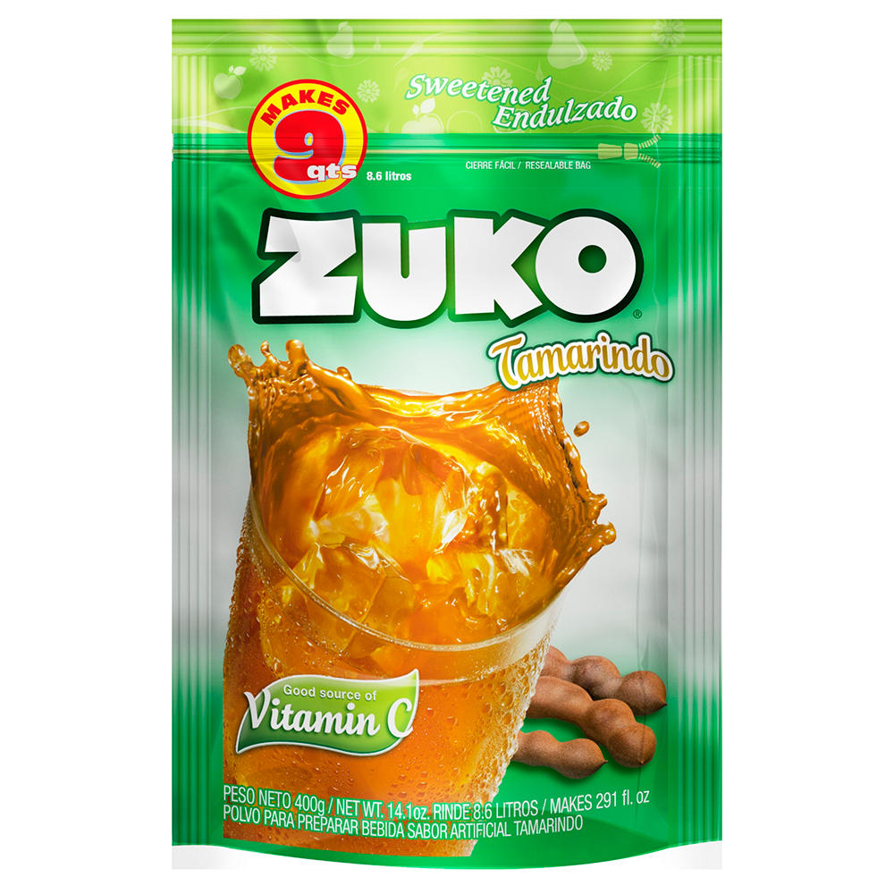 Zuko Drink Mix Resealable Bag - Tamarindo, 14.1 oz