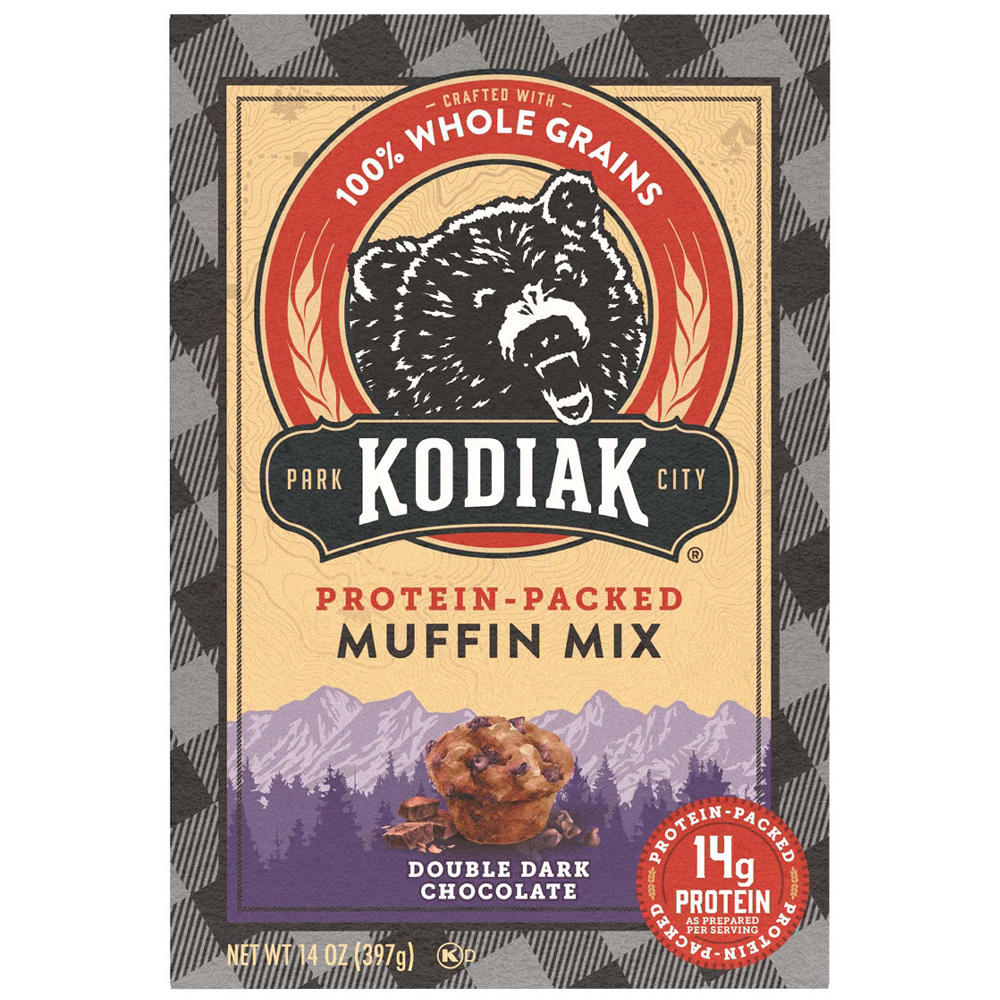 Kodiak 14g Protein-Packed Double Dark Chocolate Muffin Mix, 14 oz