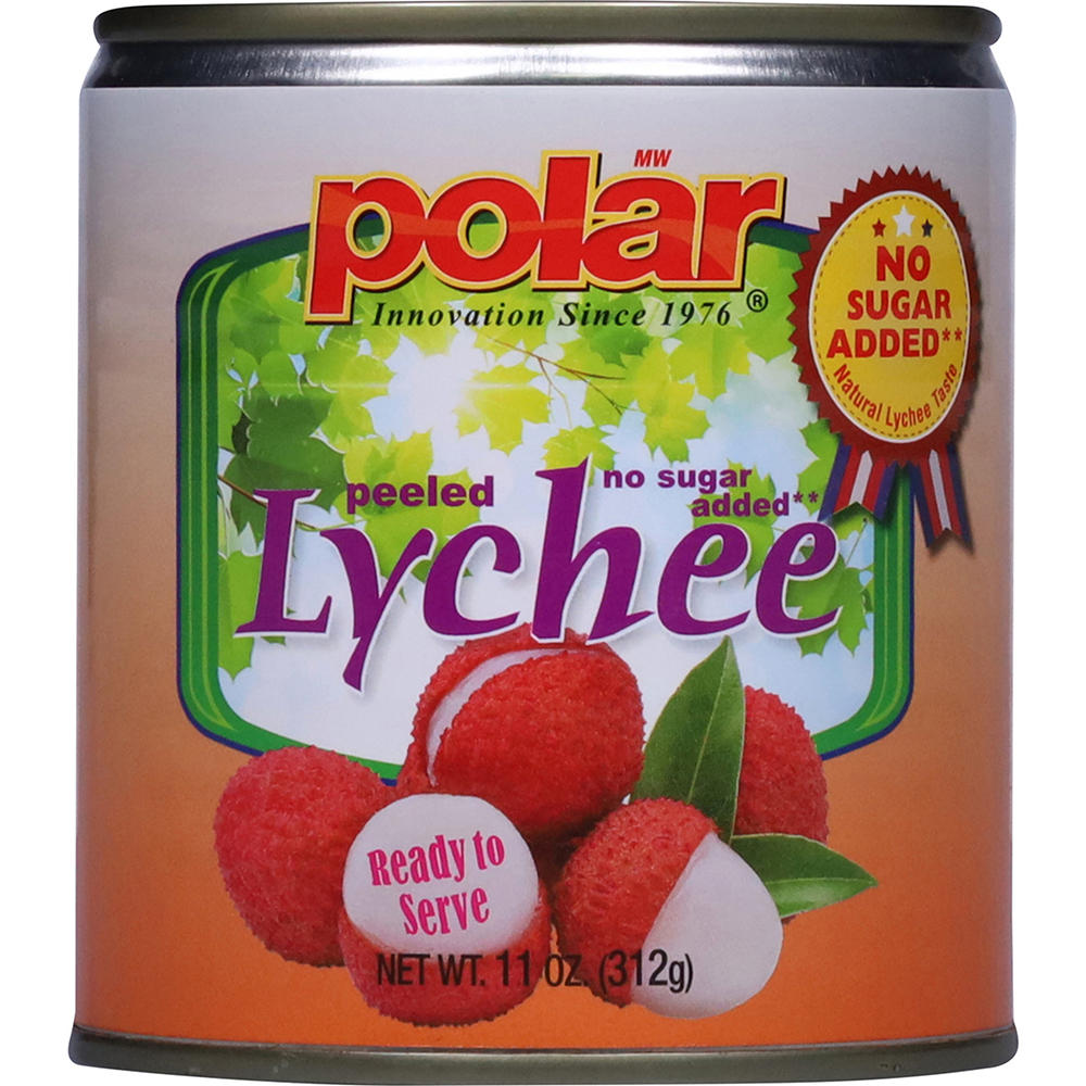 MW Polar No Sugar Added Peeled Lychee, 11 oz