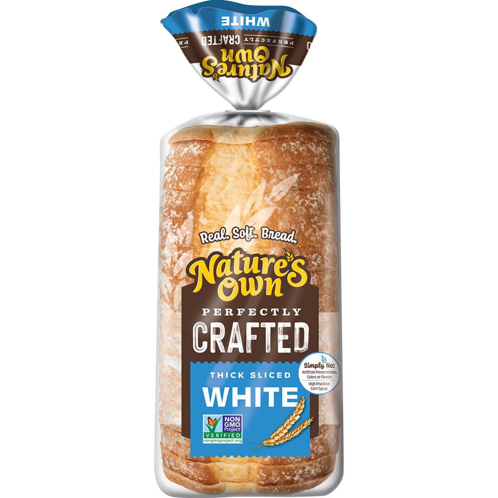 Nature's Own Perfectly Crafted Thick Sliced White Bread, 22 oz
