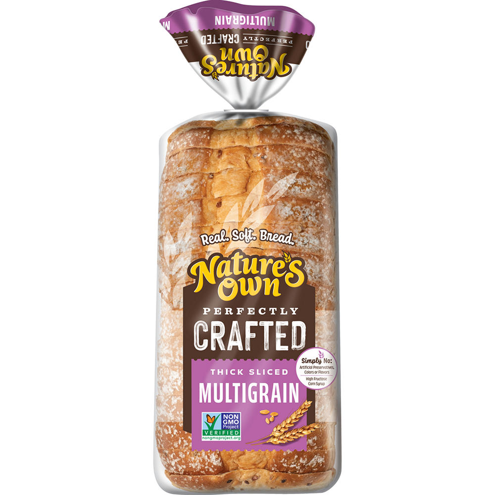 Nature's Own Perfectly Crafted Thick Sliced Multigrain Bread, 22 oz