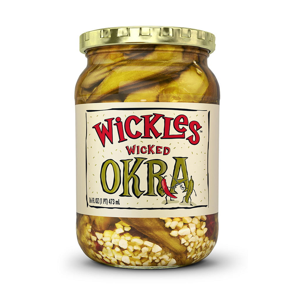 Wickles Wicked Okra, 16 oz
