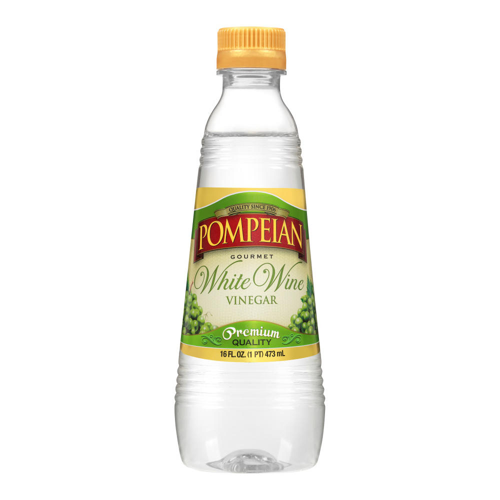 Pompeian White Wine Vinegar, 16 oz