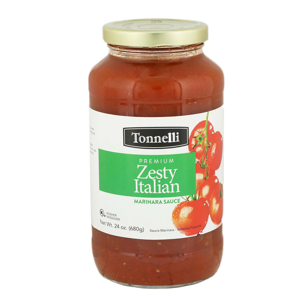 Tonnelli Kosher Premium Zesty Italian Marinara Sauce, 24 oz