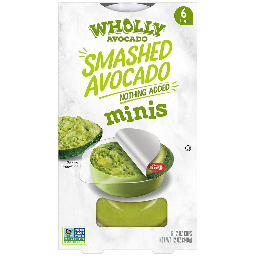 WHOLLY Avocado Smashed Avocado Minis, 6 ct, 12 oz