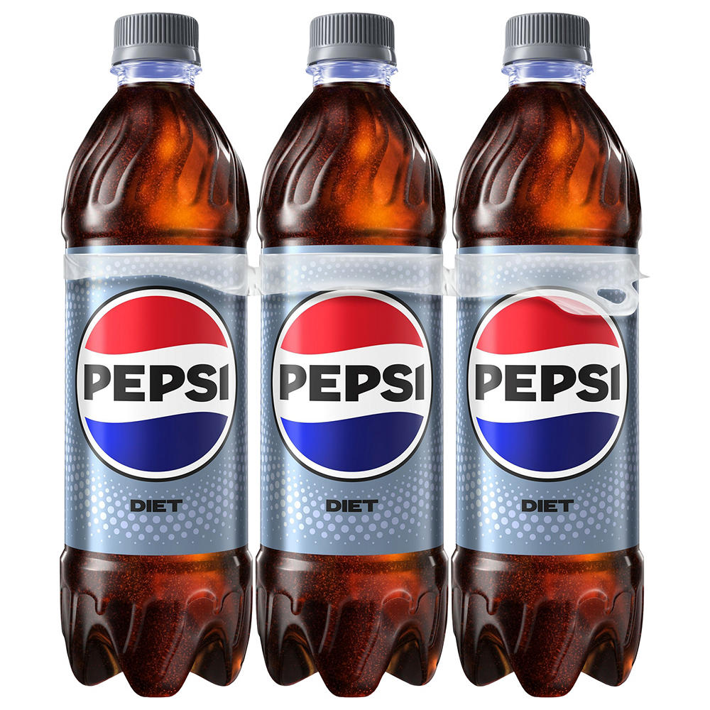 Pepsi Diet Cola Soda Soft Drink 6 pk Bottles, 16.9 oz