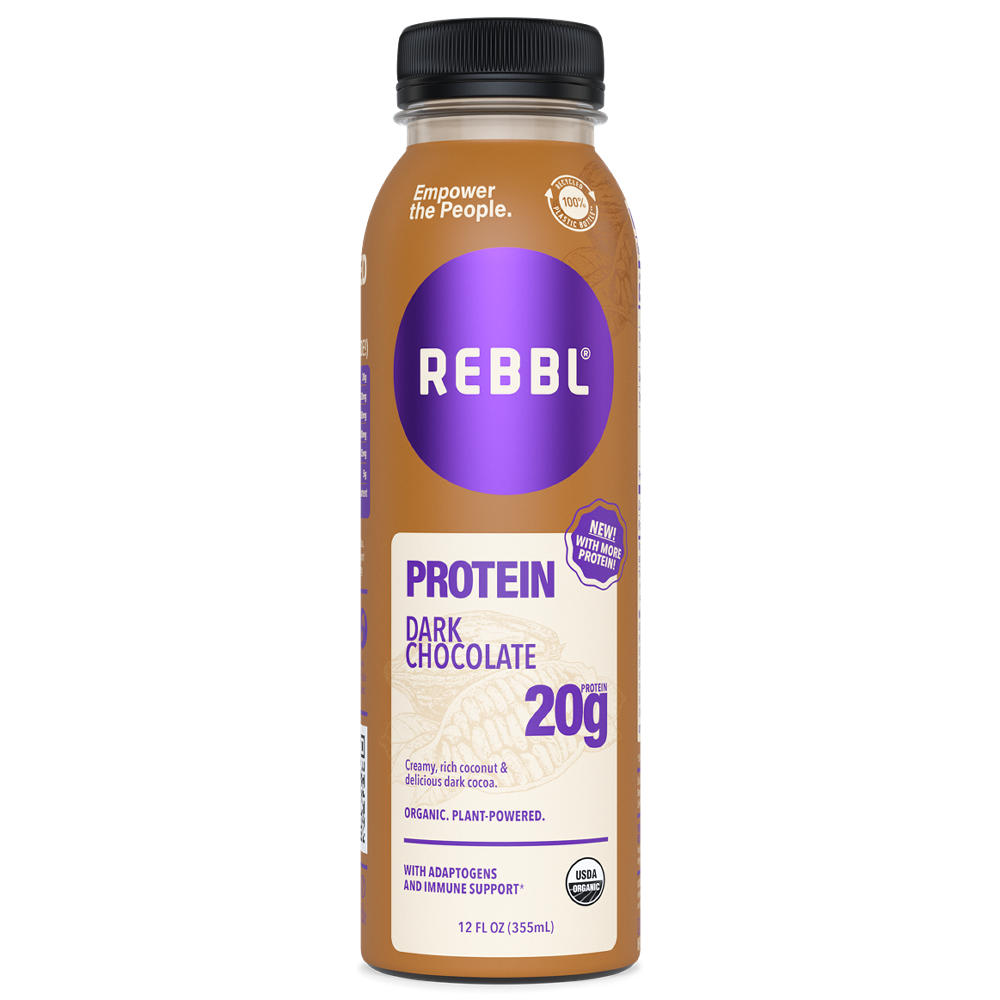 REBBL 20g Protein Shake - Dark Chocolate, 12 oz