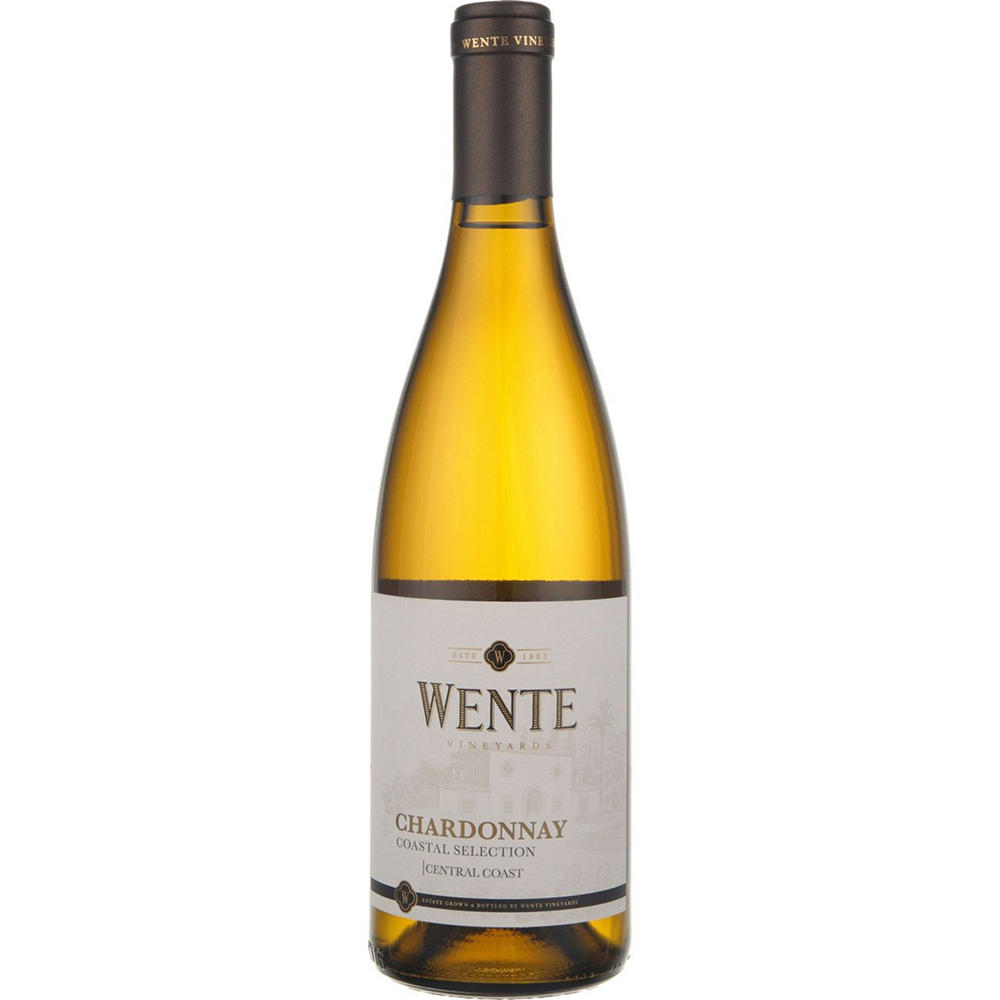 Wente Vineyards Central Coastal Selection Chardonnay California White Wine, 750 mL