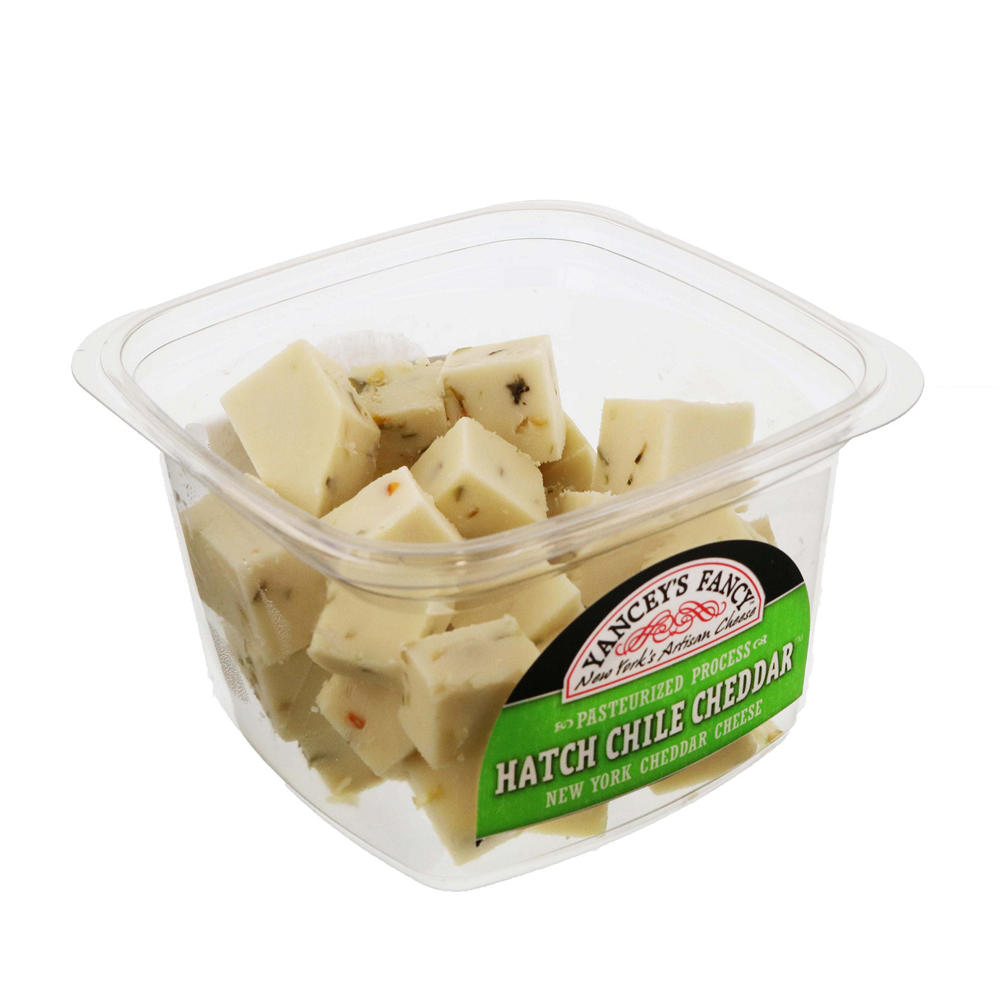 Yancey's Fancy Hatch Chile Cheddar Cheese Cubes, Avg. 0.45 lb