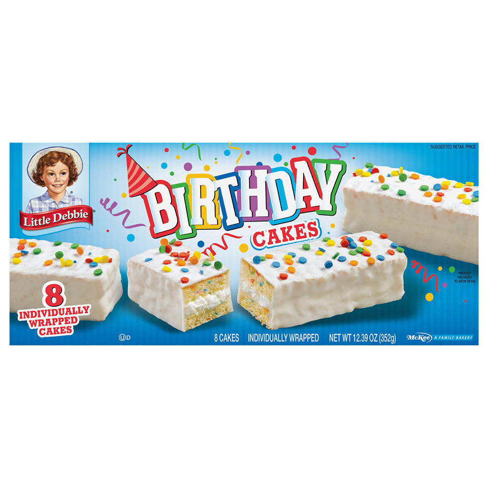 Little Debbie Birthday Cakes, 8 ct