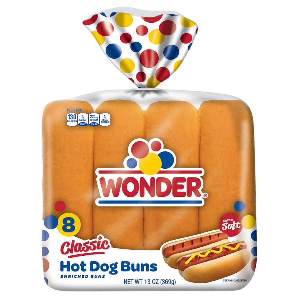 Wonder Hot Dog Buns, 8 ct