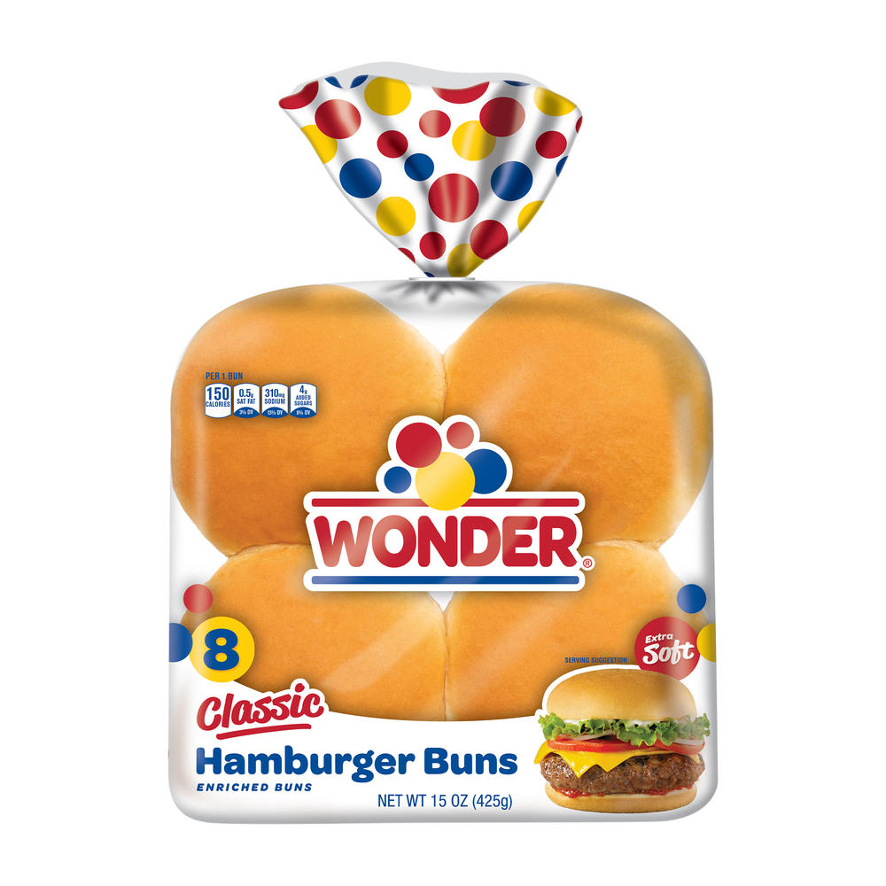 Wonder Hamburger Buns, 8 ct