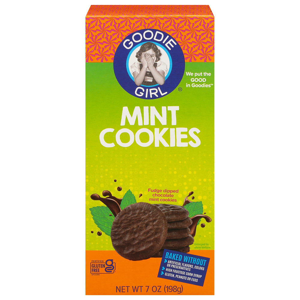Goodie Girl Gluten Free Mint Cookies, 7 oz