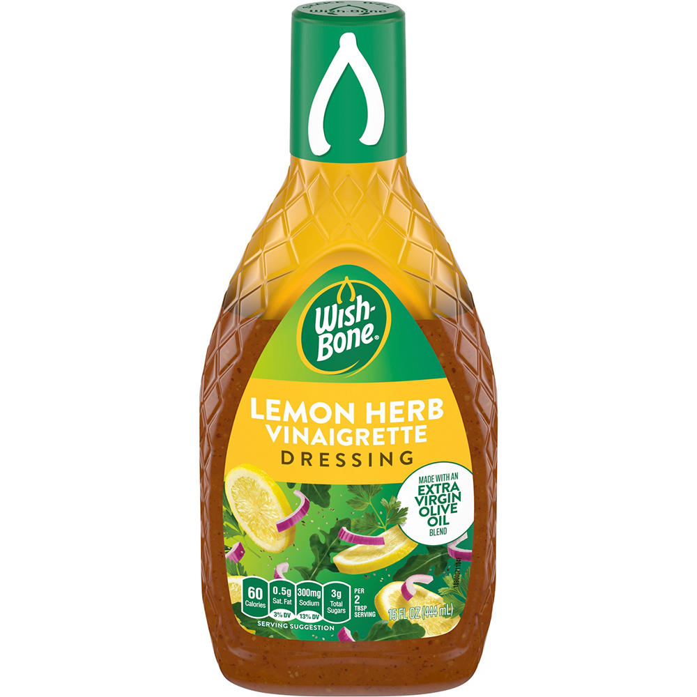 Wish-Bone Evoo Lemon Herb Vinaigrette, 15 oz