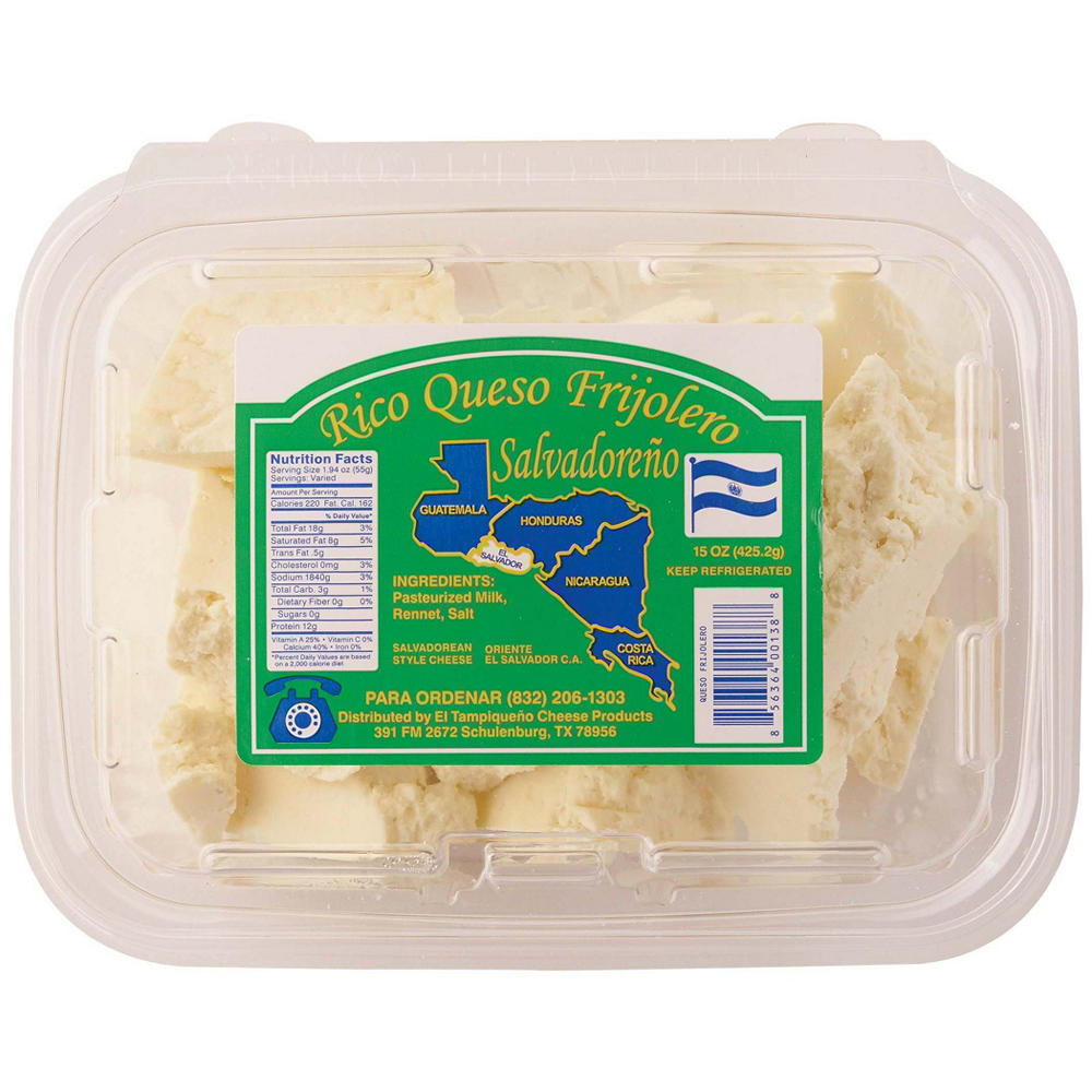 El Tampiqueno Salvadoreño Rico Queso Frijolero Cheese, 15 oz
