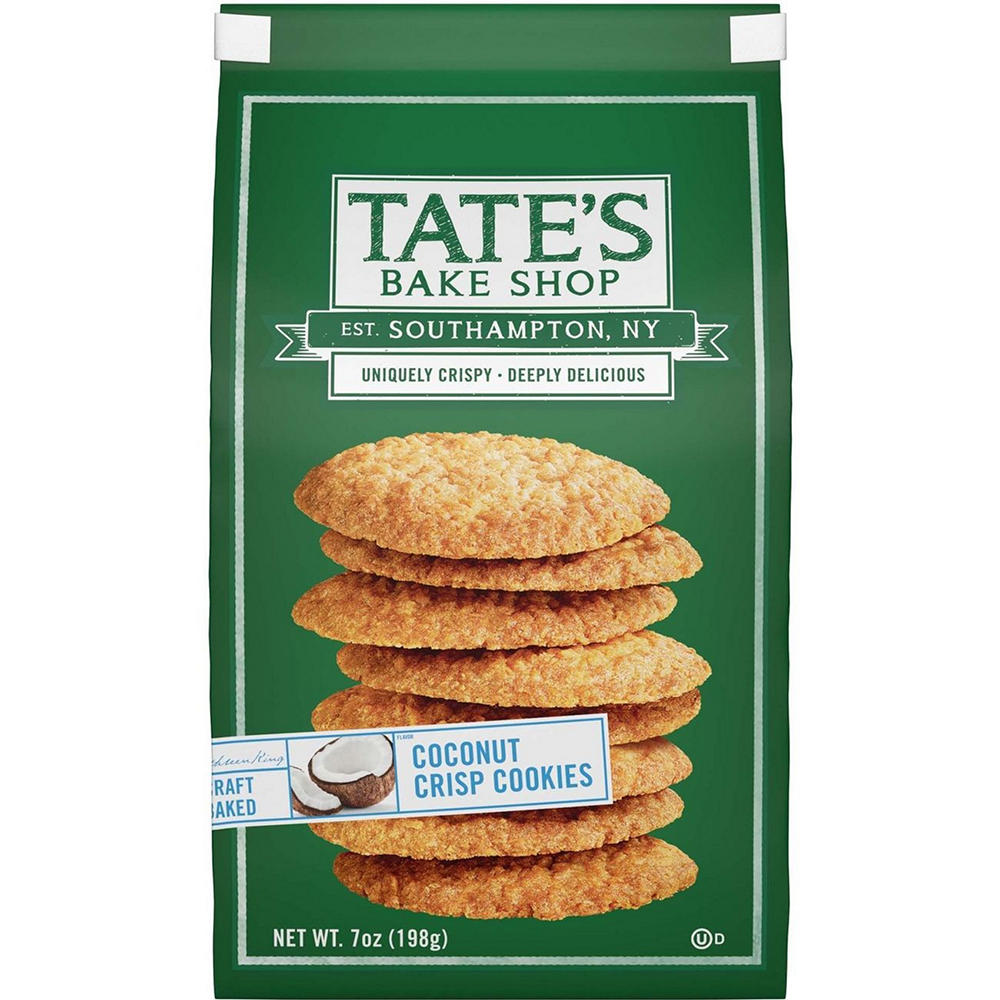 Tate's Bake Shop Coconut Crisp Cookies, 7 oz