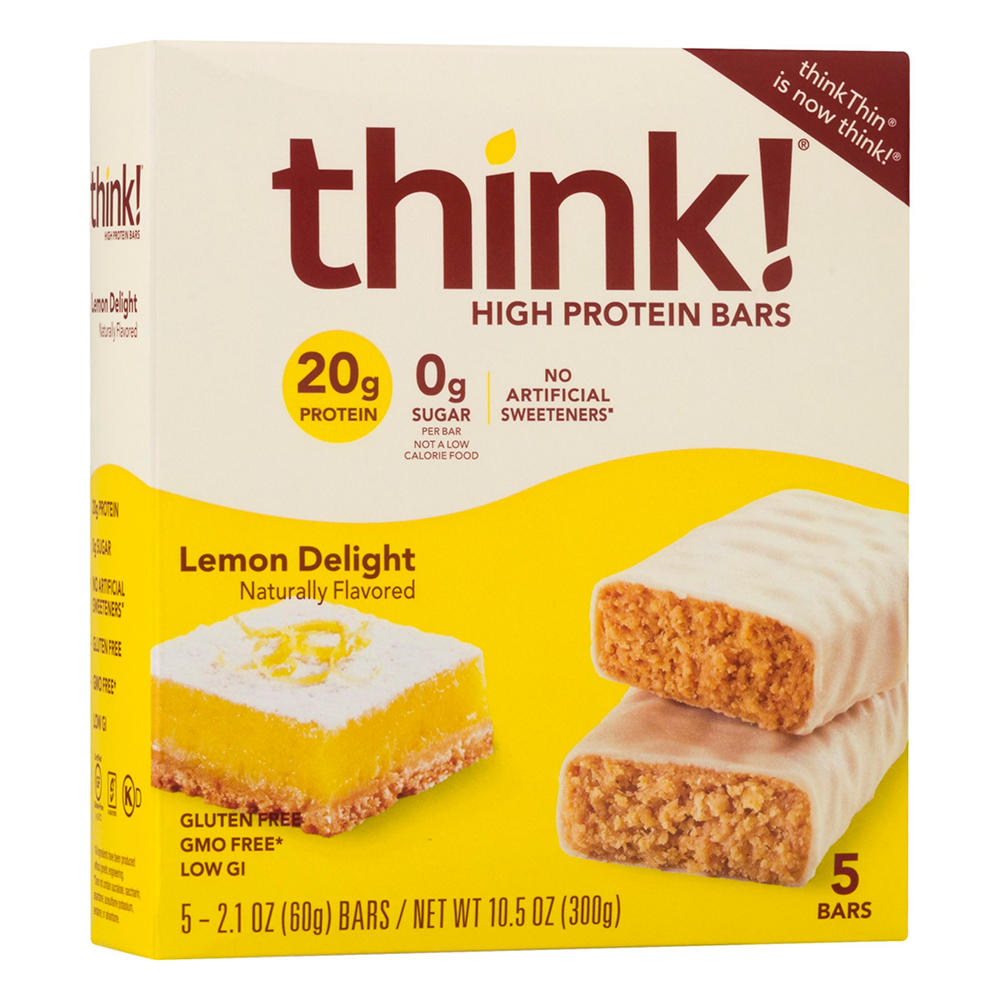 think! 20g Protein Bars - Lemon Delight, 5 ct
