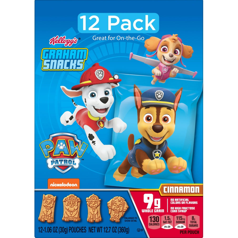 Kellogg's Cinnamon Graham Snacks, 12.7 oz, 12 ct
