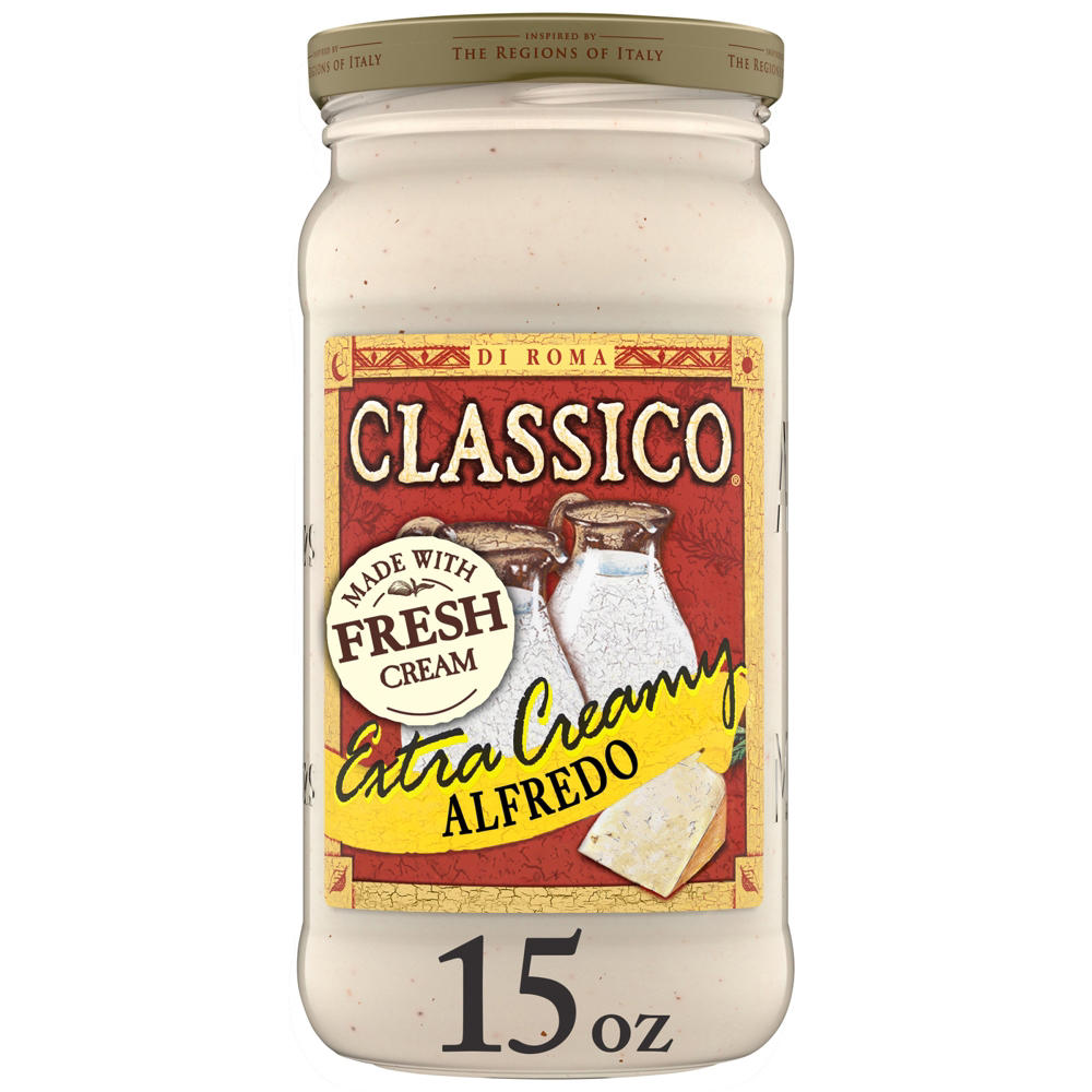 Classico Extra Creamy Alfredo Pasta Sauce, 15 oz