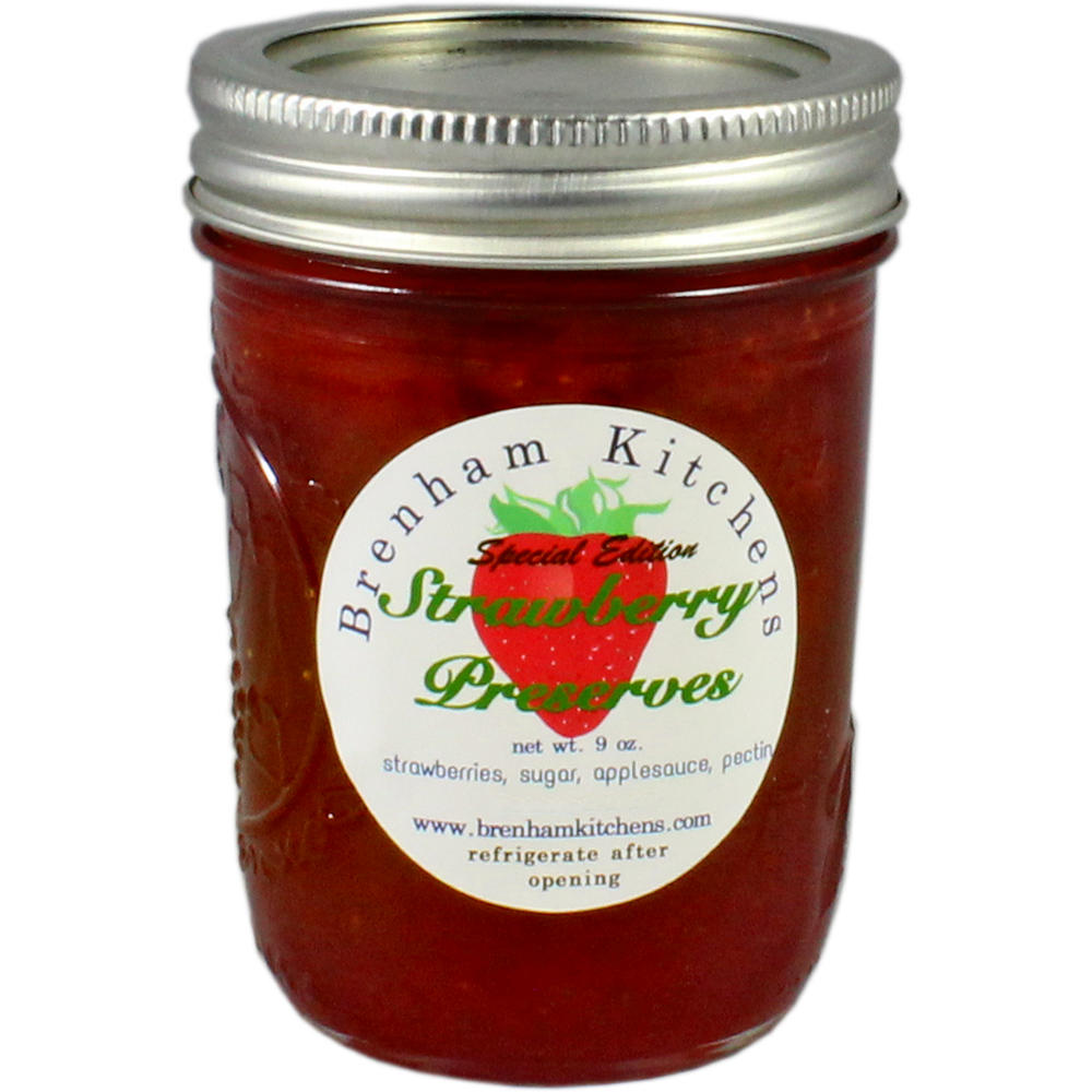 Brenham Kitchens Strawberry Preserves, 9 oz