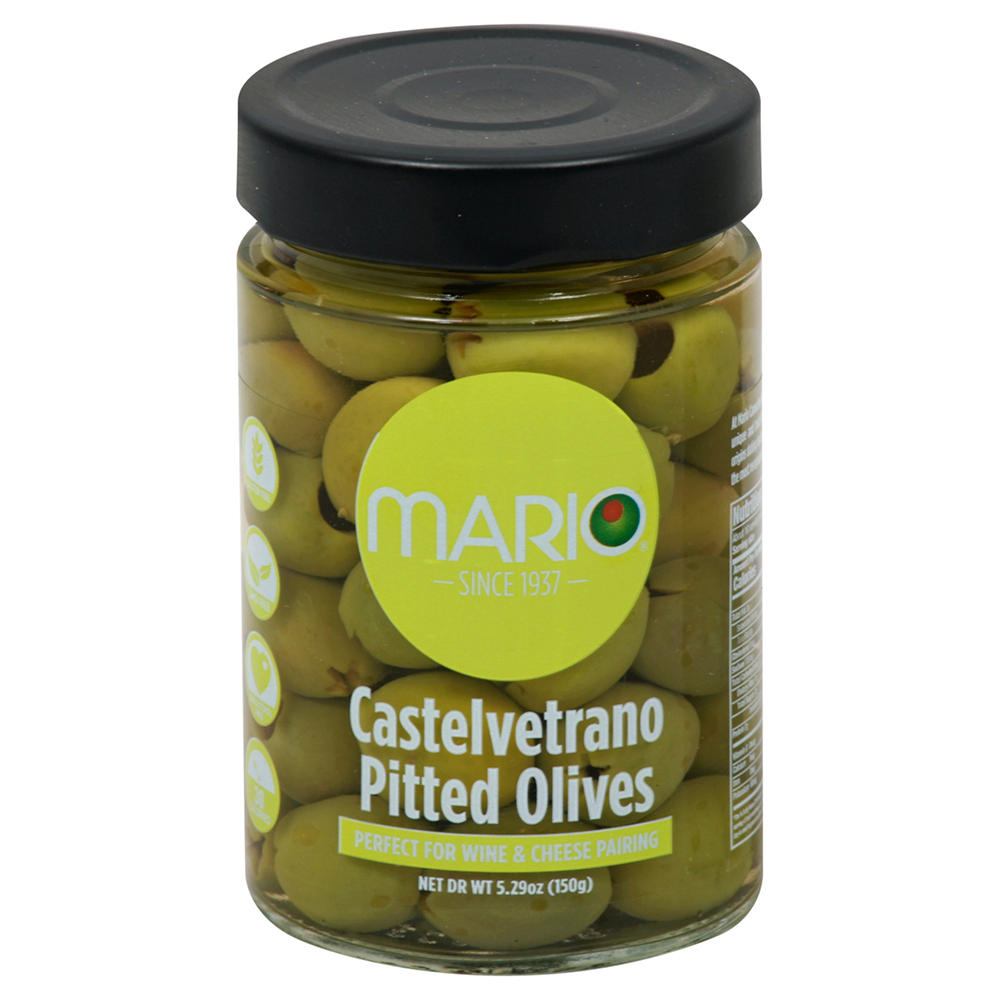Mario Castelvetrano Pitted Green Olives, 5.29 oz
