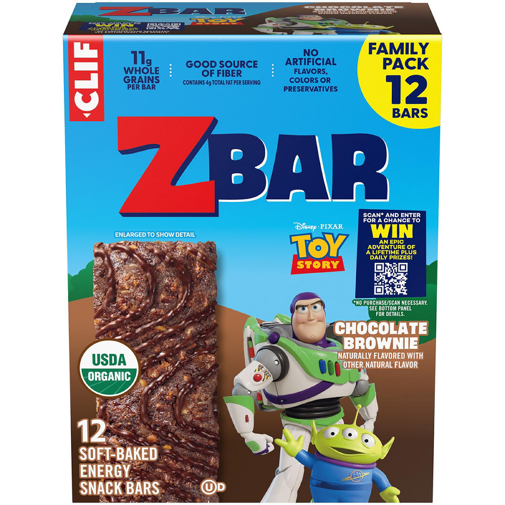 Clif ZBar Energy Snack Bars - Chocolate Brownie, 12 pk