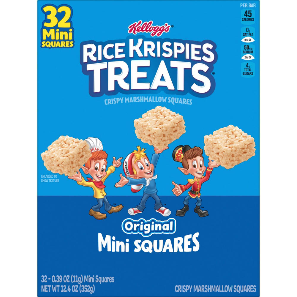 Rice Krispies Treats Original Crispy Mini Marshmallow Squares, 12.4 oz, 32 ct
