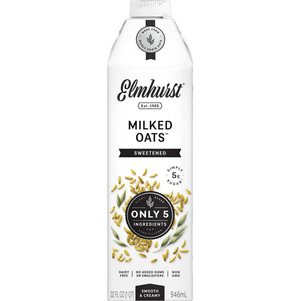 Elmhurst Sweetened Milked Oats, 32 oz