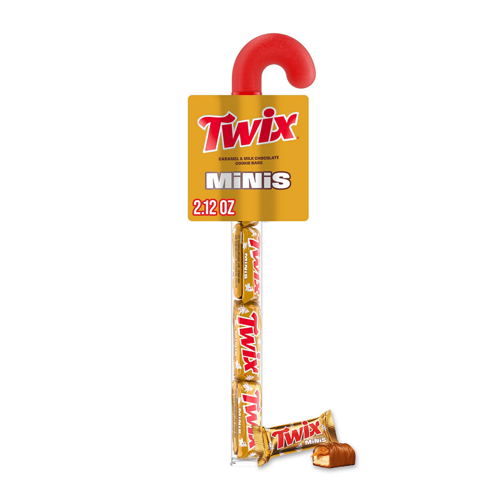Twix Minis Christmas Candy Cane Tube, 2.12 oz