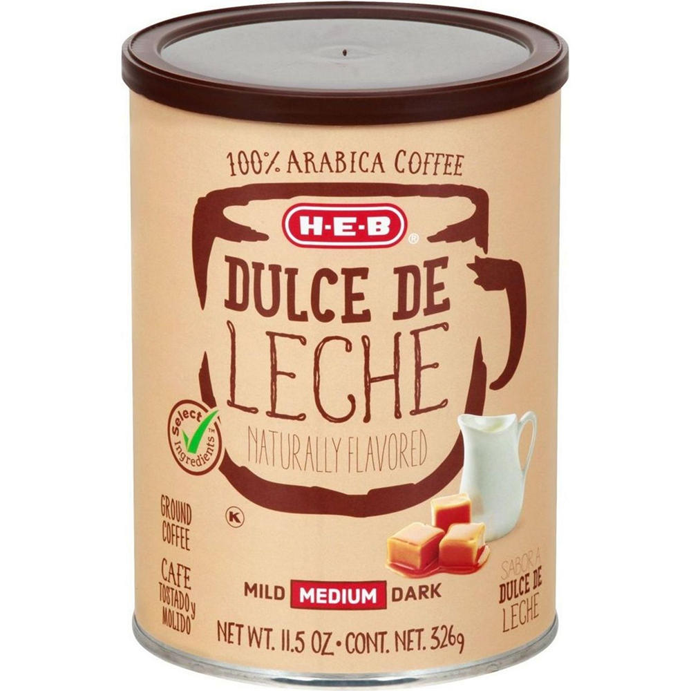 H-E-B Dulce De Leche Medium Roast Ground Coffee, 11.5 oz
