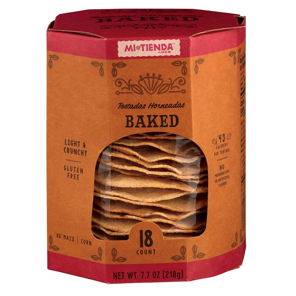 H-E-B Mi Tienda Baked Corn Tostadas, 18 ct