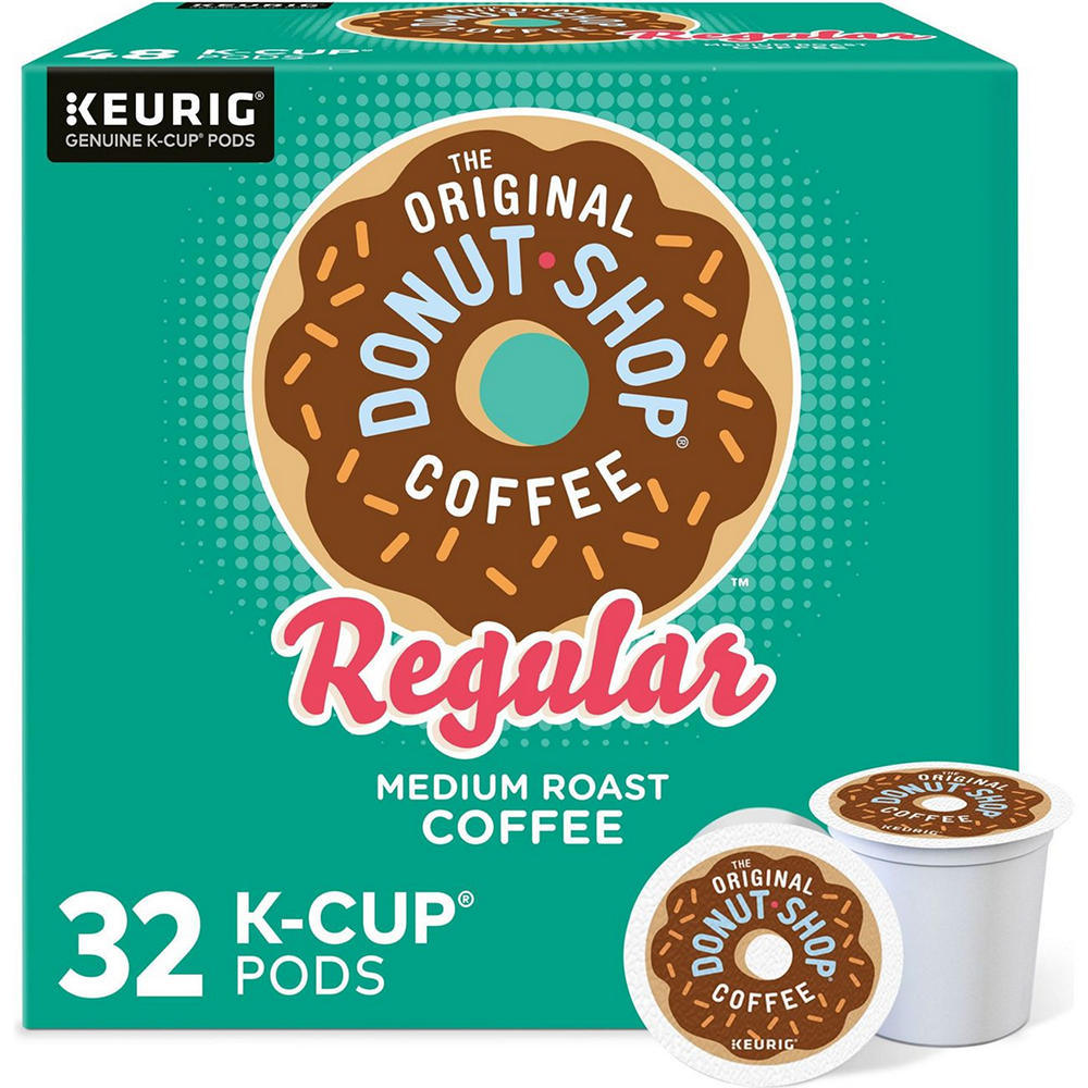 The Original Donut Shop Regular Medium Roast Single Serve Coffee K Cups Value Pack, 32 ct