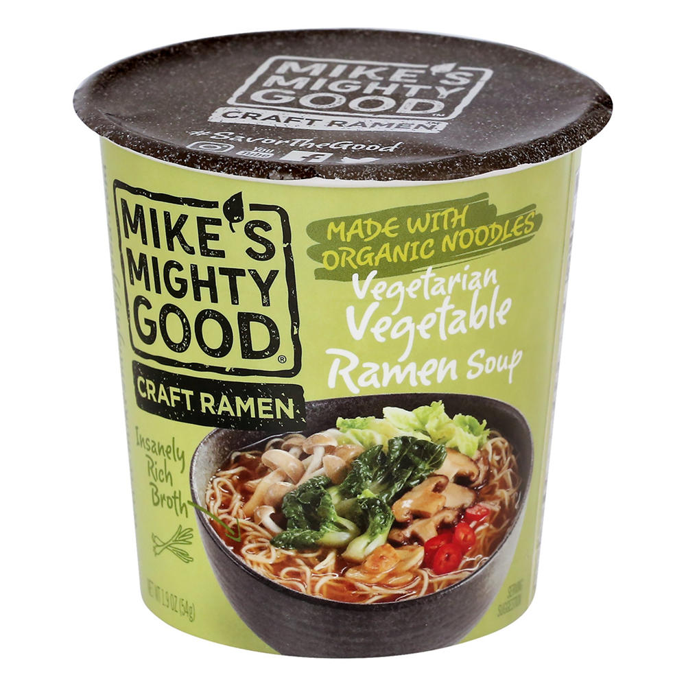 Mike's Mighty Good Vegetarian Vegetable Ramen Soup, 1.90 oz