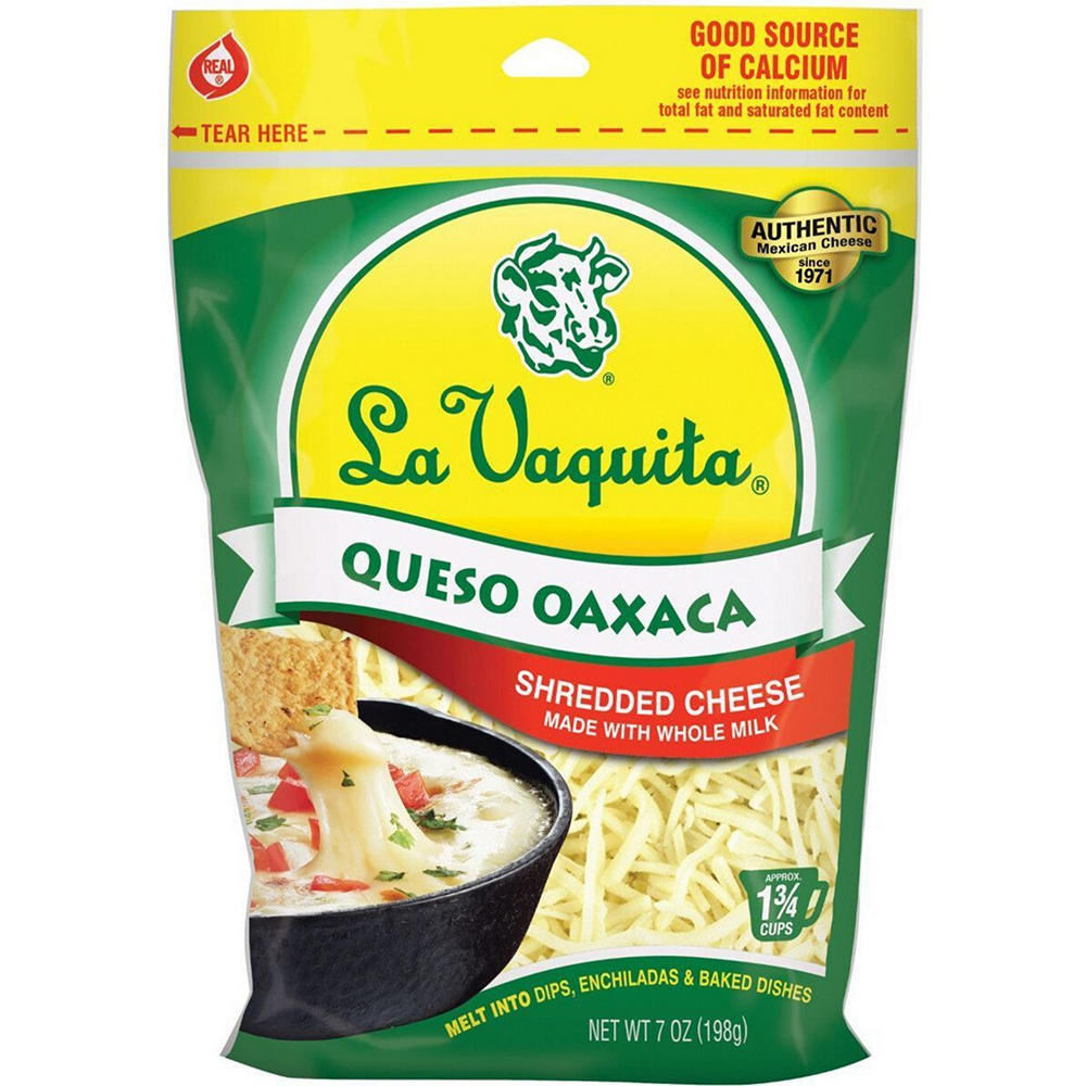 La Vaquita Queso Oaxaca Shredded Cheese, 7 oz