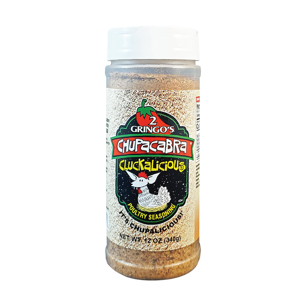 2 Gringo's Chupacabra Cluckalicious Poultry Seasoning, 12 oz