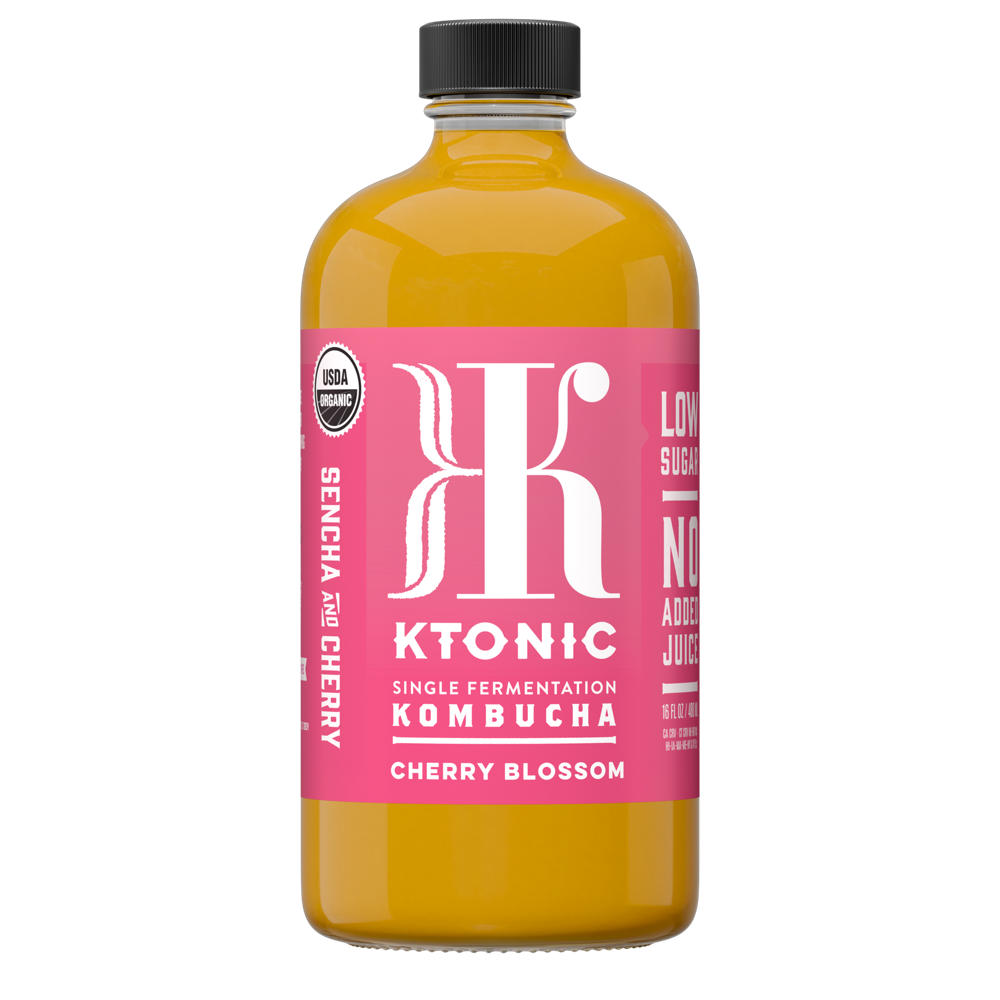 K Tonic Cherry Blossom Kombucha, 16 oz