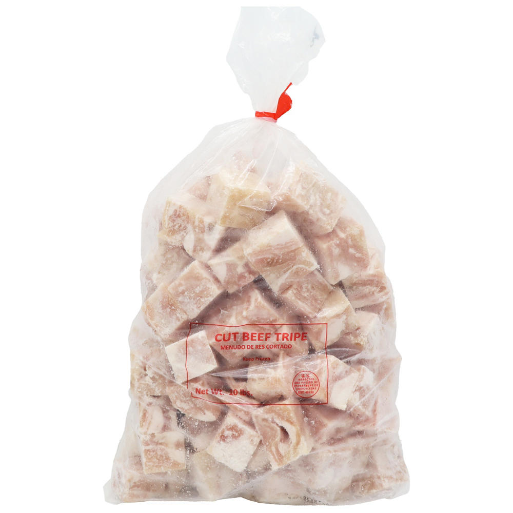 Frozen Diced Beef Tripe, 10 lbs