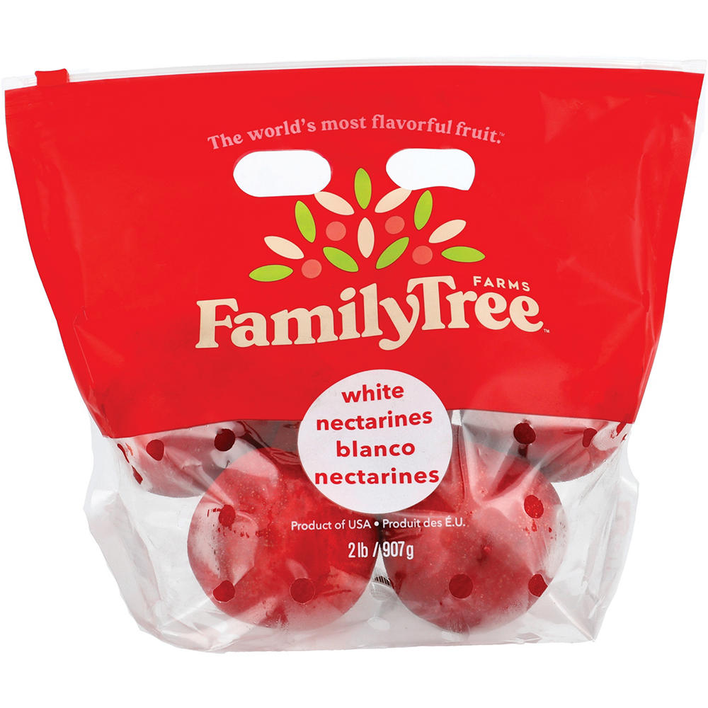 Fresh White Nectarines, 2 lb bag