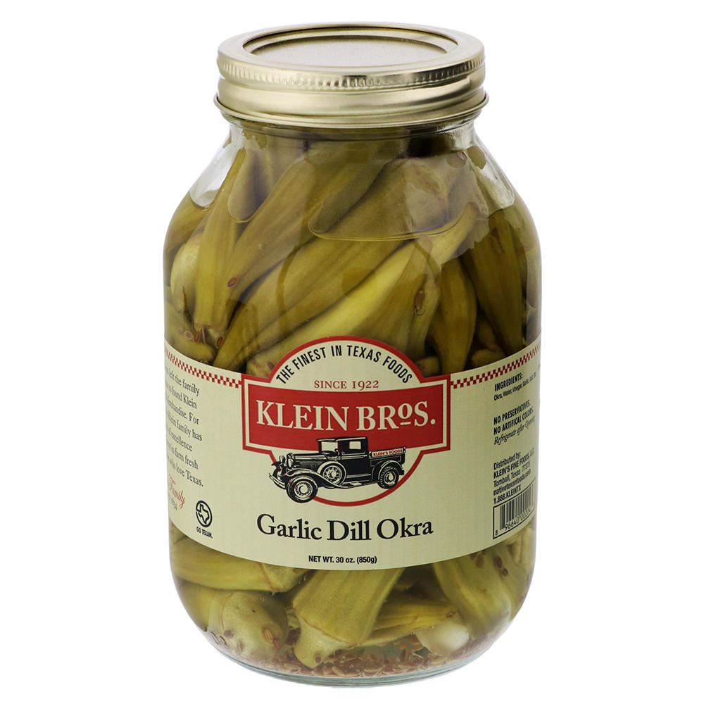Klein Bros. Garlic Dill Okra, 30 oz