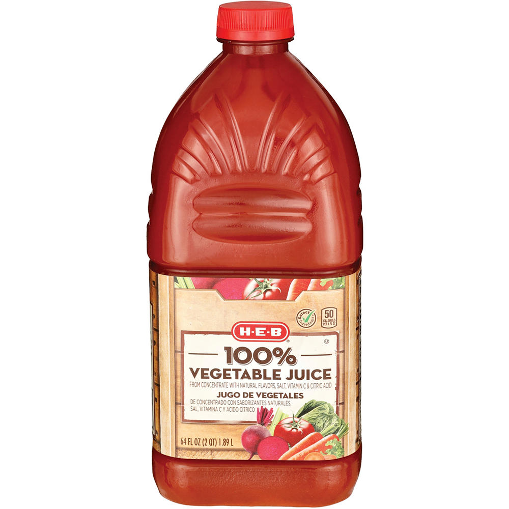 H-E-B 100% Vegetable Juice, 64 oz