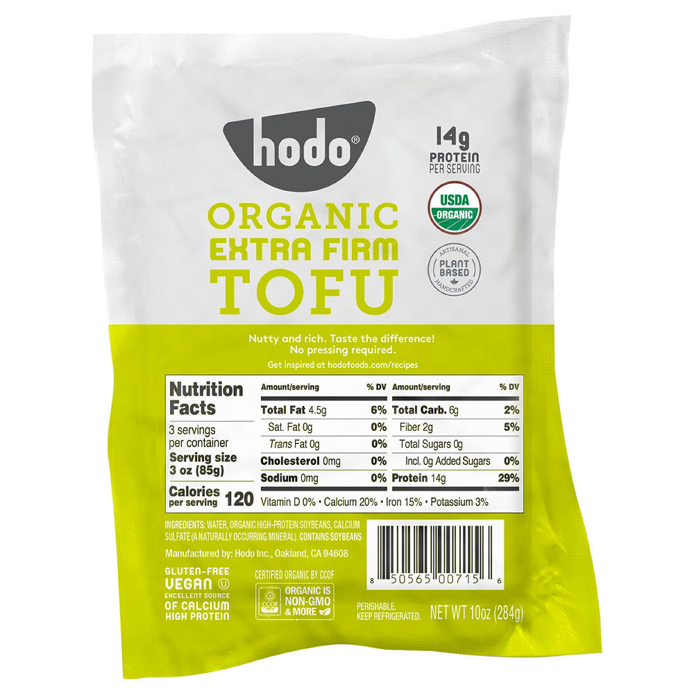 Hodo Organic Firm Tofu, 10 oz