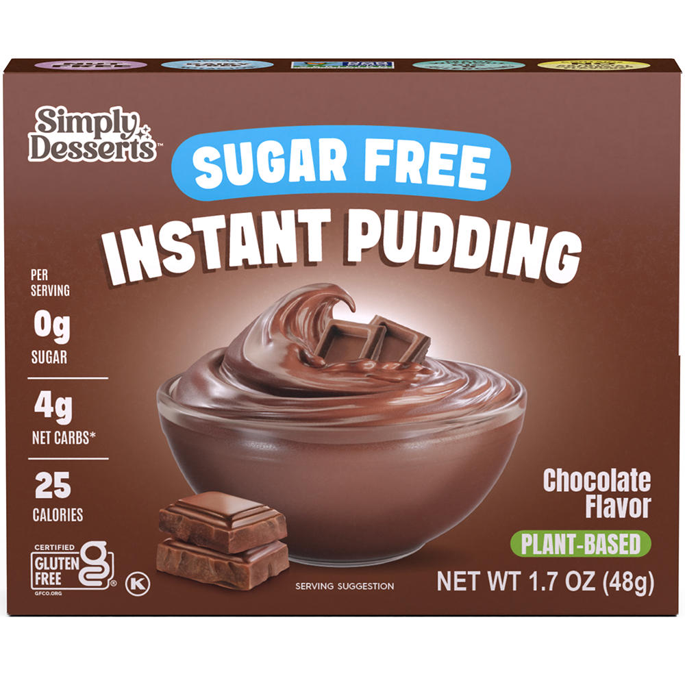 Simply Desserts Sugar Free Chocolate Instant Pudding, 1.7 oz