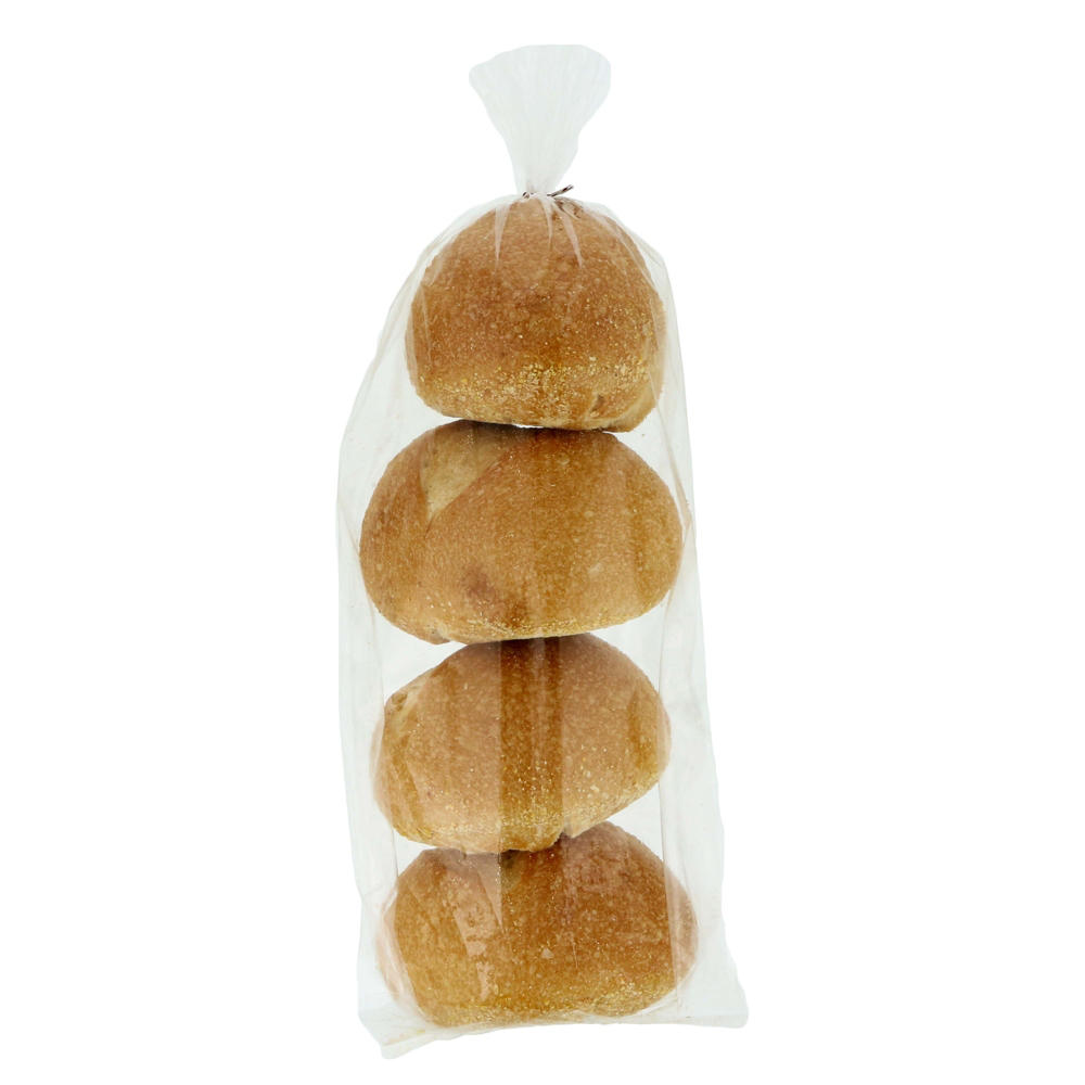 H-E-B Bakery Scratch-Made Country White Rolls, 4 ct