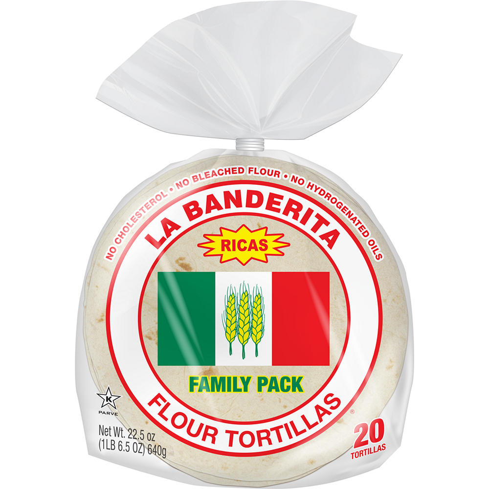 La Banderita Ricas Flour Tortillas Family Pack, 20 ct