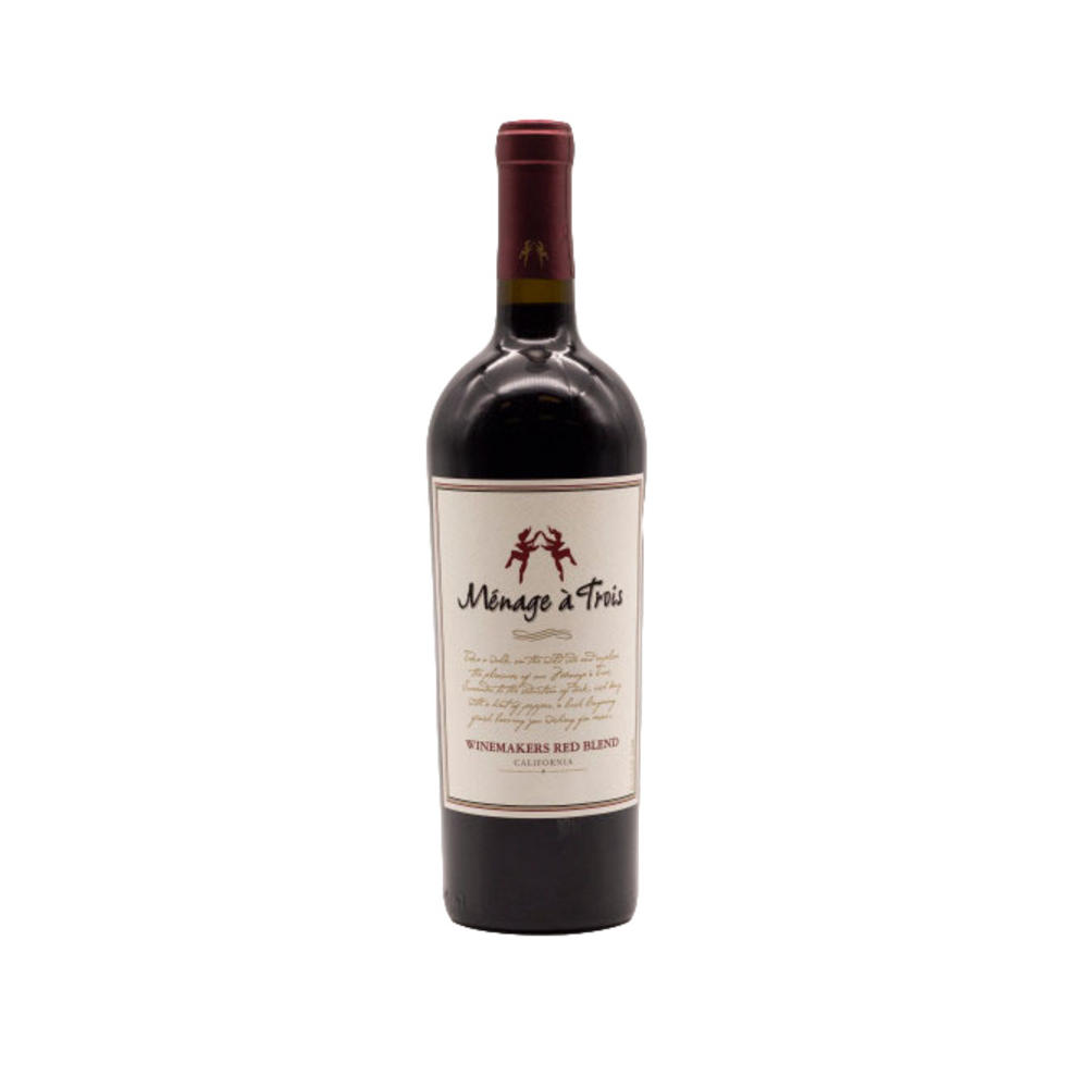 Menage A Trois Winemaker's Red Blend California Wine, 750 mL