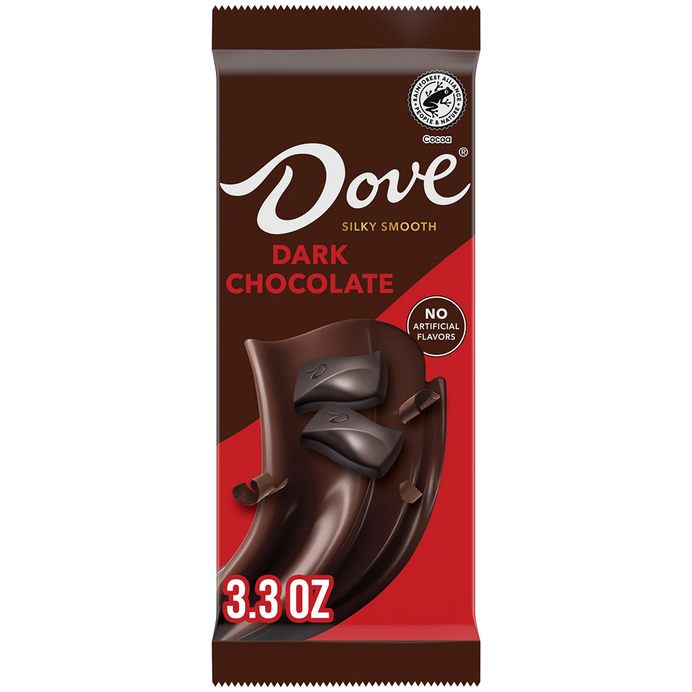 Dove Dark Chocolate Candy Bar, 3.3