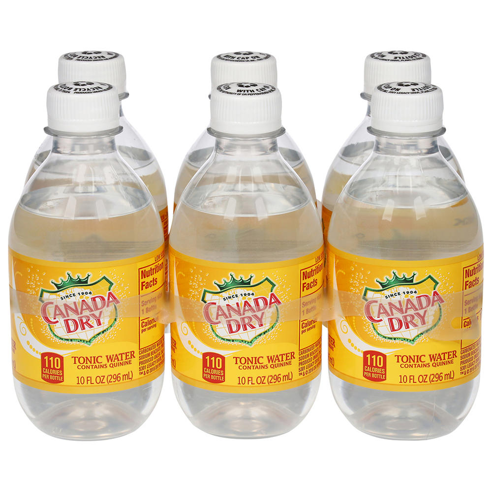 Canada Dry Tonic Water 10 oz Bottles, 6 pk