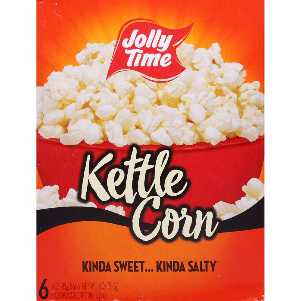 Jolly Time Kettle Corn Microwave Popcorn Bags, 6 ct