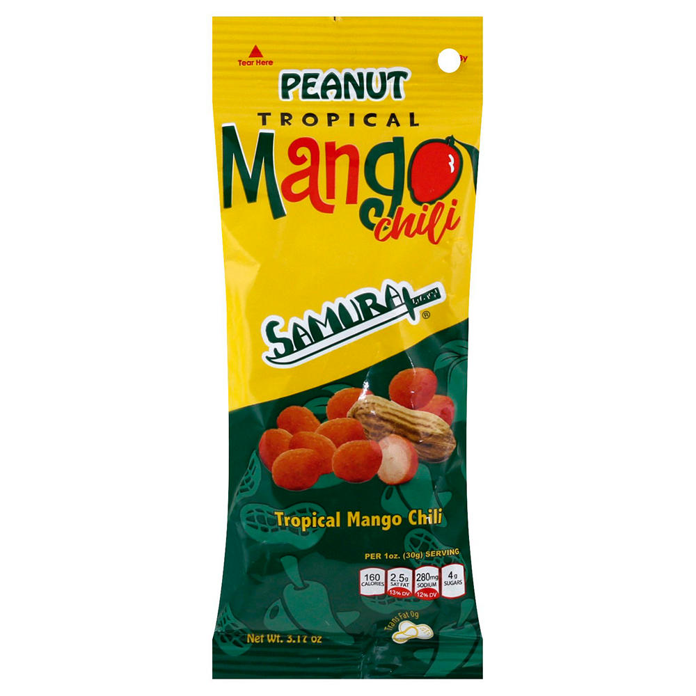 Samurai Tropical Mango Chili Japanese Style Peanuts, 3.17 oz
