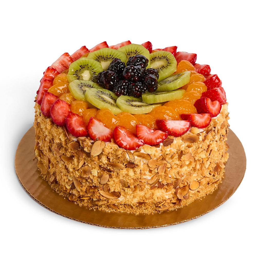 H-E-B Bakery Heavenly Delight French Sponge Cake - Strawberry & Mandarins, 8"